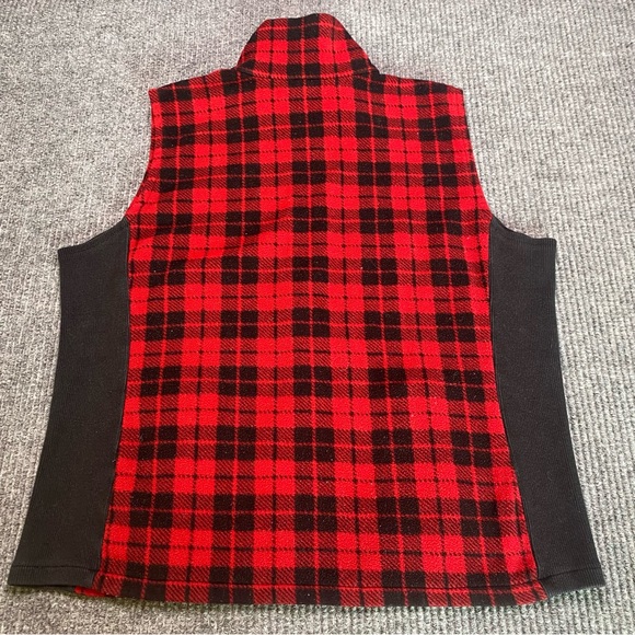 Chaps Red Plaid Vest Size XL - Picture 4 of 5